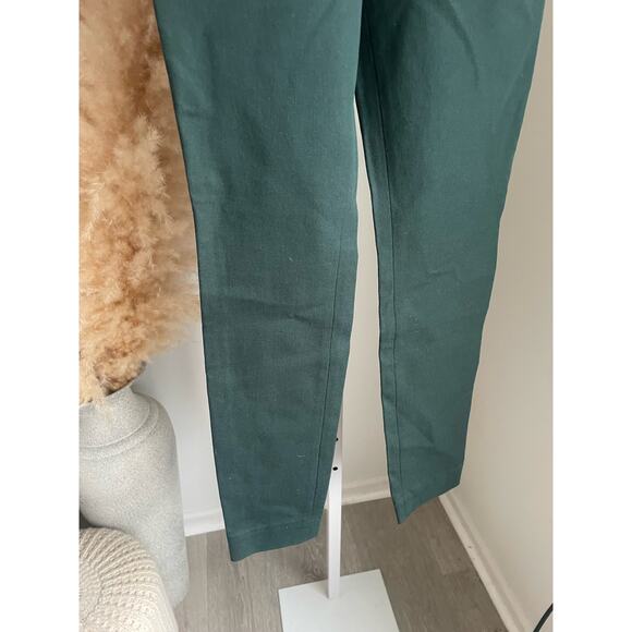 ⭐️ 3/$20 COS Stretch Twill Slim Trouser Pants Womens Size 2 Hunter Green - Picture 6 of 12